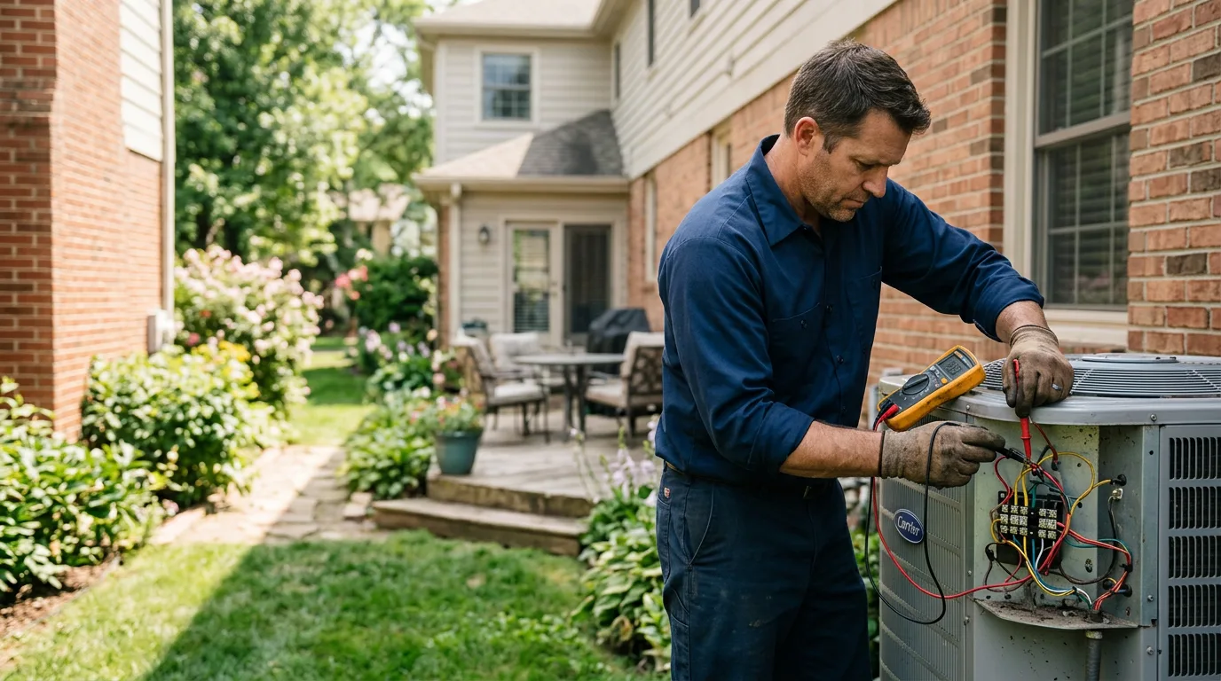 HVAC technician working near Coalinga, CA
